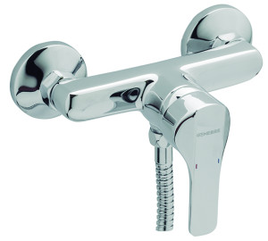 Single lever shower mixer with kit